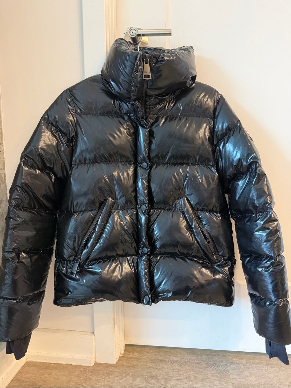 SAM New York Shiny Puffer Jacket - Black